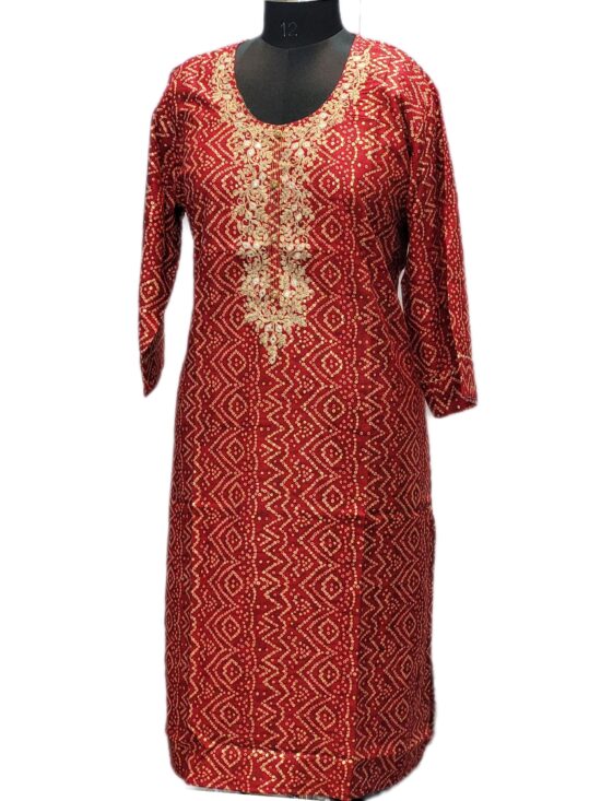 Elegant Red Designer Kurti