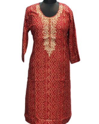 Elegant Red Designer Kurti