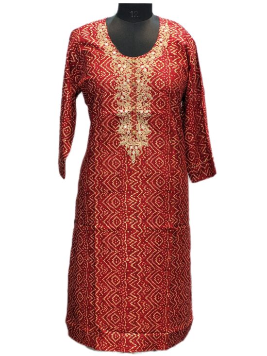 Elegant Red Designer Kurti